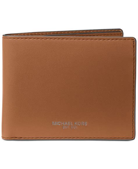 men's leather slim rfid billfold michael kors|Michael Kors Men's Leather Slim RFID Billfold .